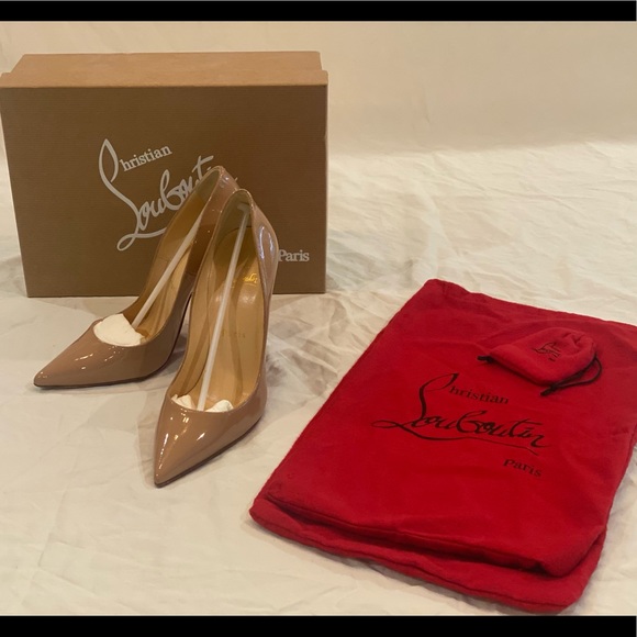 Christian Louboutin So Kate Nude Patent Pumps - Picture 2 of 6